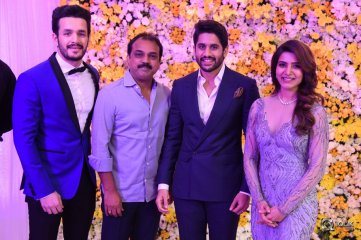 Celebs At Samantha Naga Chaitanya Wedding Reception